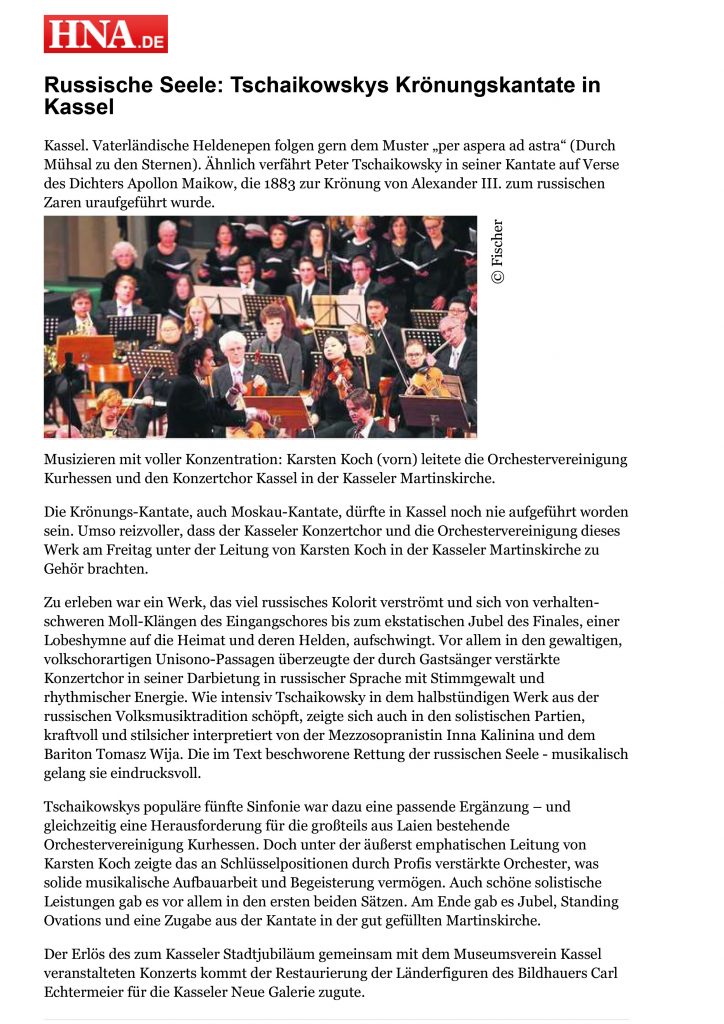 Konzert zum Jubiläum der Stadt Kassel - 06.10.2013